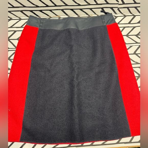 Miu Miu colorblock wool mini skirt- size 46 IT = US 10/Large - Picture 3 of 8